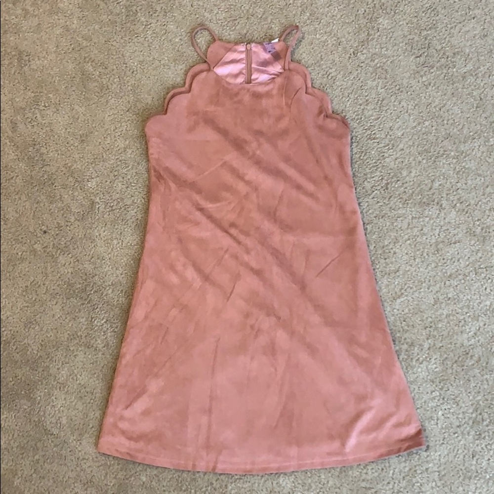 Velvet spaghetti strap dress